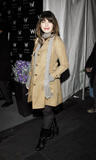 Milla Jovovich arrives backstage at Mercedes-Benz Fashion Week Fall 2008 at Bryant Park in New York City