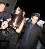 Nicole Scherzinger with nice cleavage leaving pre grammy party at Avalon Nightclub in Hollywood