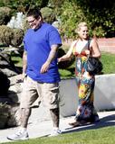Hilary Duff shows great cleavage wearing low-cut dress in Toluca Lake - Hot Celebs Home