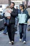 Jennifer Garner husband Ben Affleck and daugther Violet after having lunch in Harry Burritos